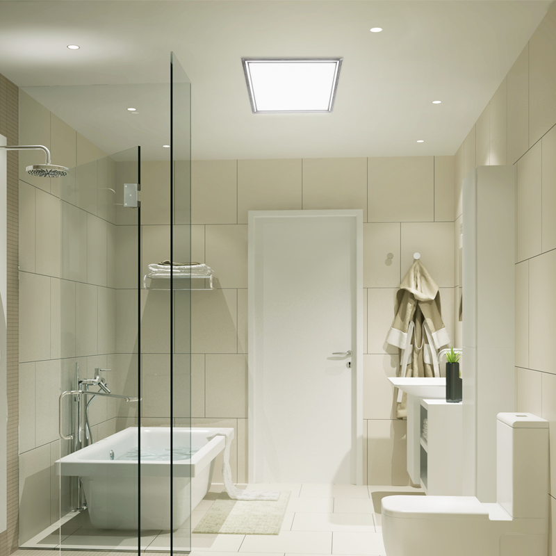 venijn Minimaal Uitbreiden Led paneel als badkamerverlichting - Badkamers voorbeelden