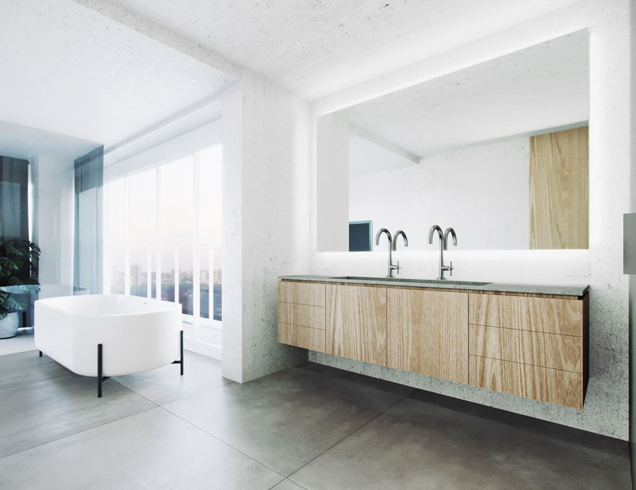 Luxe moderne badkamer door interieur- en architectenstudio Davidito